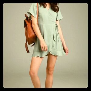 Monteau color mint dress